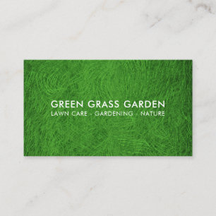 Garten Rasen Gras Fußballfeld Visitenkarte