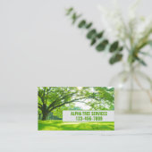 Garten Rasenpflege Landschaftsgärtnerdienst Visitenkarte (Stehend Vorderseite)