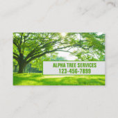 Garten Rasenpflege Landschaftsgärtnerdienst Visitenkarte (Vorderseite)