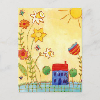 Garten reichlich postkarte