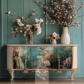 Garten Romantik, Schmetterling und Blumen Seidenpapier