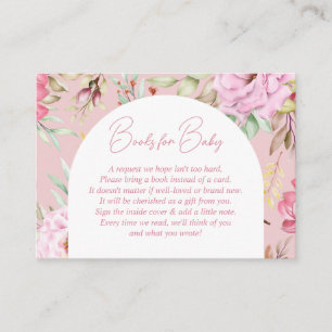 Garten-Rosa-Blumen-Baby-Buch-Anfrage Begleitkarte