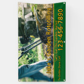 Garten-Rototilling-Servicegeschäft anpassen Banner (Vertikal)