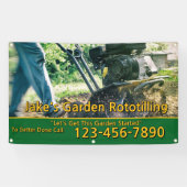 Garten-Rototilling-Servicegeschäft anpassen Banner (Horizontal)