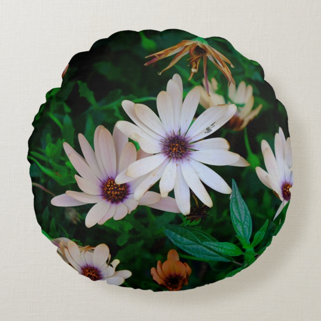 Garten Rundes Kissen (Vorderseite)