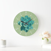 Garten-saftiger weißer römische Ziffern-Name Große Wanduhr (Zuhause)