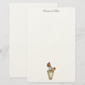 Garten-Sammlung · Eingemachte Blumen Briefpapier (Vorne/Hinten)