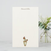 Garten-Sammlung · Eingemachte Blumen Briefpapier (Stehend Vorderseite)