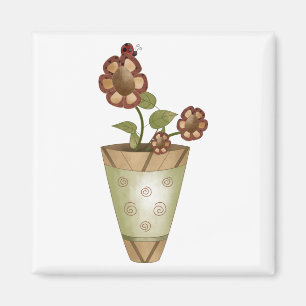 Garten-Sammlung · Eingemachte Blumen mit Magnet