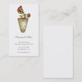 Garten-Sammlung · Eingemachte Blumen Visitenkarte (Vorne/Hinten)