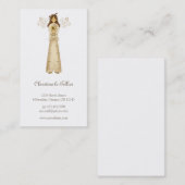 Garten-Sammlung · Engel mit Blume Visitenkarte (Vorne/Hinten)