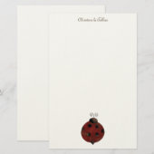 Garten-Sammlung · Marienkäfer Briefpapier (Vorne/Hinten)