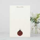 Garten-Sammlung · Marienkäfer Briefpapier (Stehend Vorderseite)