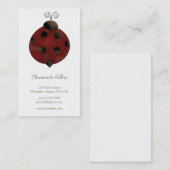 Garten-Sammlung · Marienkäfer Visitenkarte (Vorne/Hinten)