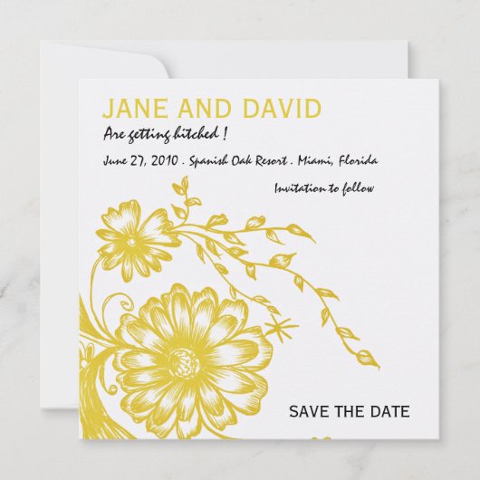 Garten - Save the Date Karte (Vorderseite)