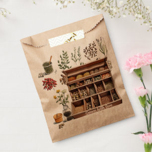 Garten-Schätze-Geschenk-Samen-und-Kräuter-Favor Geschenktütchen