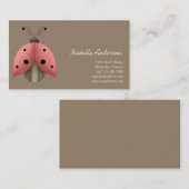 Garten-Schätze · Marienkäfer Visitenkarte (Vorne/Hinten)
