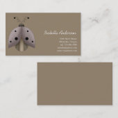 Garten-Schätze · Marienkäfer Visitenkarte (Vorne/Hinten)