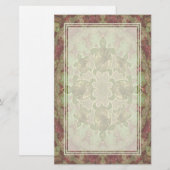 Garten-Schildkröte-Muster-Raum-Briefpapier Briefpapier (Vorne/Hinten)