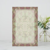 Garten-Schildkröte-Muster-Raum-Briefpapier Briefpapier (Stehend Vorderseite)