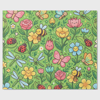 Garten-Schmetterlings-Geschenkpapier Geschenkpapier