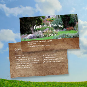 Garten-Service Visitenkarte Professionell