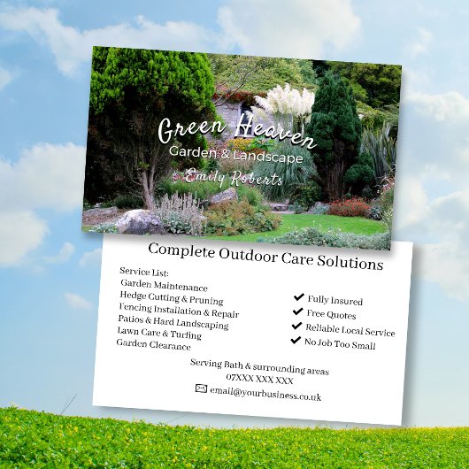 Garten-Service Visitenkarte | Professionell