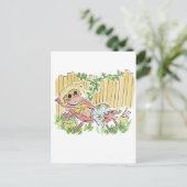 Garten Sonnenbaden Postkarte (Stehend Vorderseite)