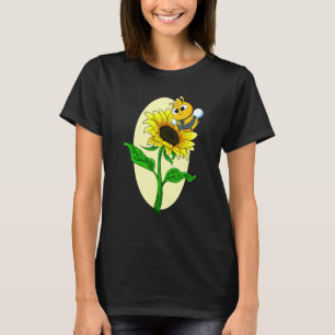 Garten Sonnenblume Süße Biene Gelbe Blume Hippie S T-Shirt