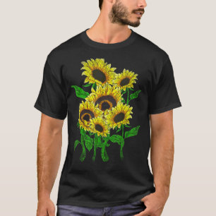 Garten Sonnenblumen Blumen Blumen Blume Bo T-Shirt