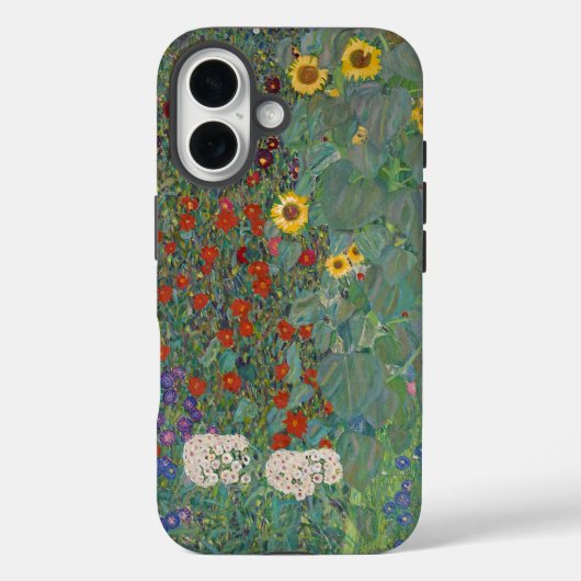 Garten Sonnenblumen von Gustav Klimt Malerei Case-Mate iPhone Hülle (Rückseite)