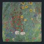 Garten Sonnenblumen von Gustav Klimt Malerei Halstuch<br><div class="desc">Kaiserlicher österreichischer Maler Gustav Klimts Meisterwerk: Bauerngarten mit Sonnenblumen</div>