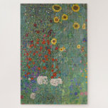 Garten Sonnenblumen von Gustav Klimt Malerei Puzzle<br><div class="desc">Kaiserlicher österreichischer Maler Gustav Klimts Meisterwerk: Bauerngarten mit Sonnenblumen</div>