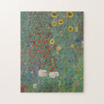 Garten Sonnenblumen von Gustav Klimt Malerei Puzzle<br><div class="desc">Kaiserlicher österreichischer Maler Gustav Klimts Meisterwerk: Garten mit Sonnenblumen</div>