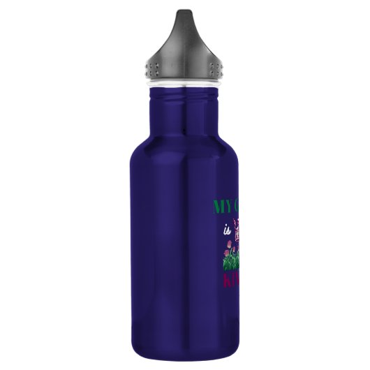 Garten-Spruch Edelstahlflasche (Links)