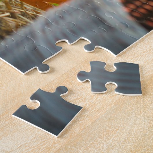 Garten Stillleben mit großem Kürbis Puzzle (Seite)