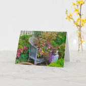 Garten-Stuhl-Gruß-Karte Karte (Gelbe Blume)