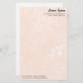 Garten - Subtile Orange Briefpapier (Vorne/Hinten)