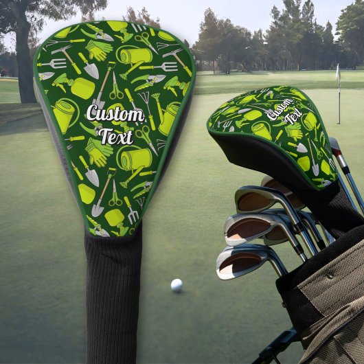 Garten-Symbole-Muster Golf Headcover