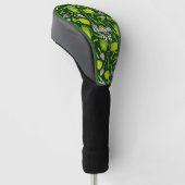 Garten-Symbole-Muster Golf Headcover (angewinkelt)
