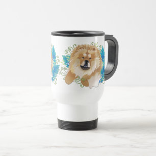 GARTEN-TANZ Chow-Chow Reise-Tasse Reisebecher