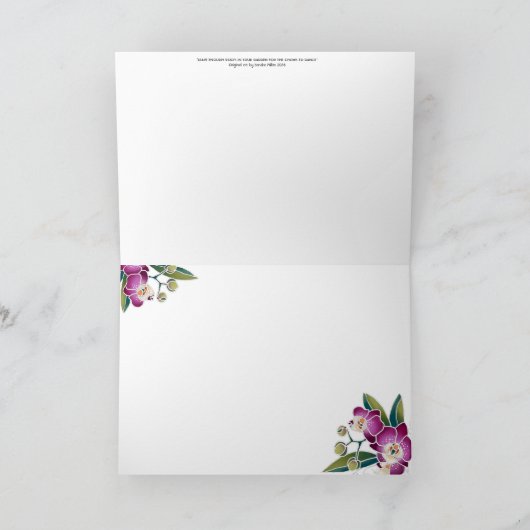 GARTEN-TANZ Chow-Chow - schwarze Hintergrundkarten Karte (Innenseite)