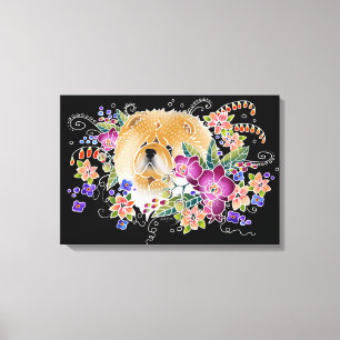 GARTEN-TANZ-CHOW - Gespannte Leinwand-Kunsttafel Leinwanddruck