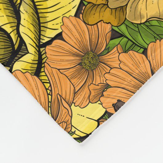 Garten Tarantula 1 Fleecedecke (Ecke)