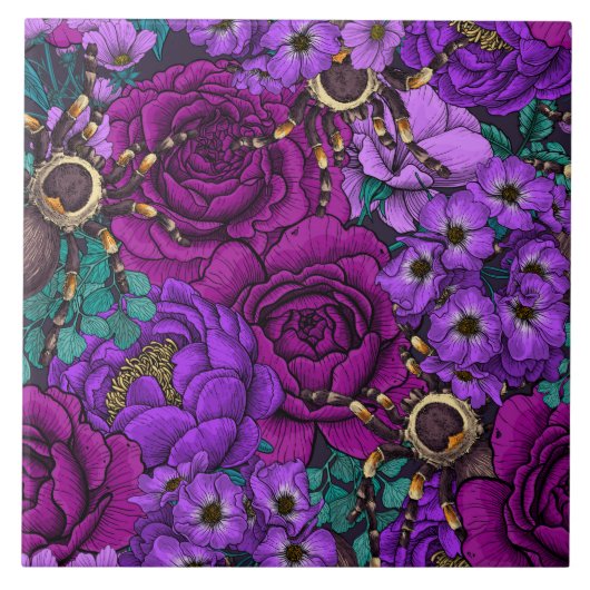 Garten Tarantula 3 Fliese (Vorderseite)