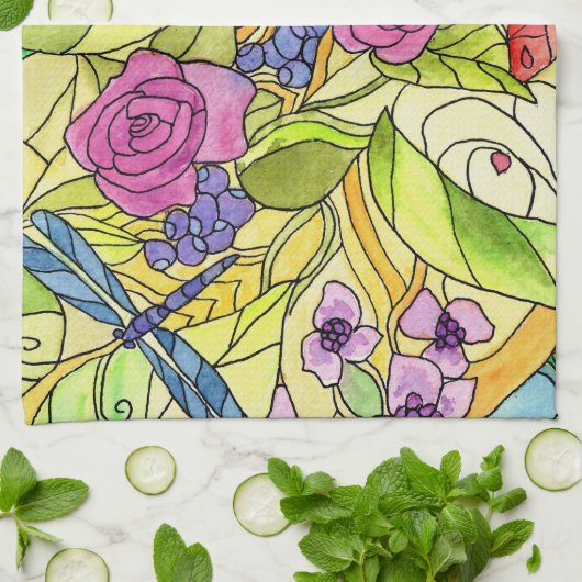 GARTEN-TEE-TUCH HANDTUCH (Gefaltet)