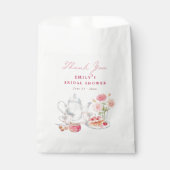 Garten-Teeparty-Brautabschied Danke Geschenktütchen (Vorderseite)