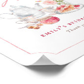 Garten-Teeparty-Brautabschiedskarten & Geschenke S Poster (Ecke)