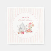 Garten-Teeparty-Brautjunggesellinnenabschied Serviette (Vorderseite)