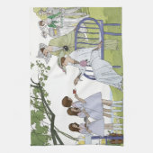 Garten-Teeparty Geschirrtuch (Vertikal)